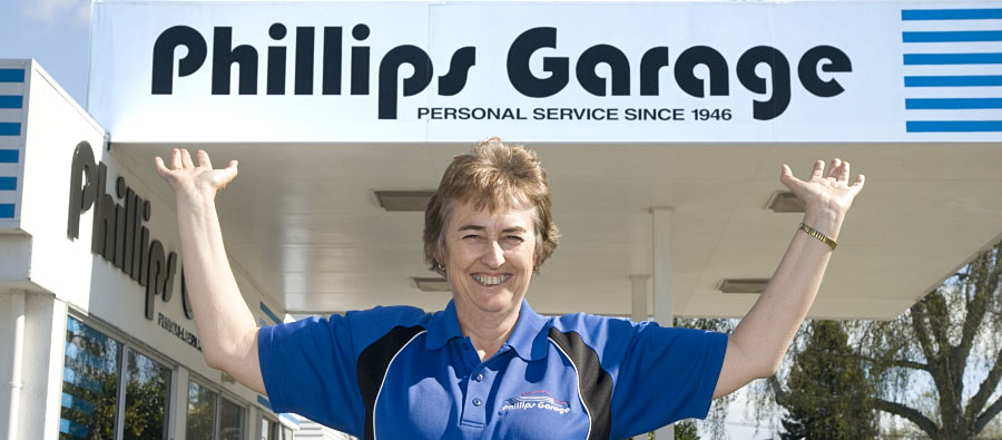 Sandra celebrates Phillips Garage 65th year